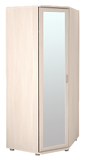 Шкаф угловой для одежды с зеркалом Ника-Люкс №30 Бодега светлый