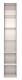 Шкаф-пенал левый со стеклом Виктория №17